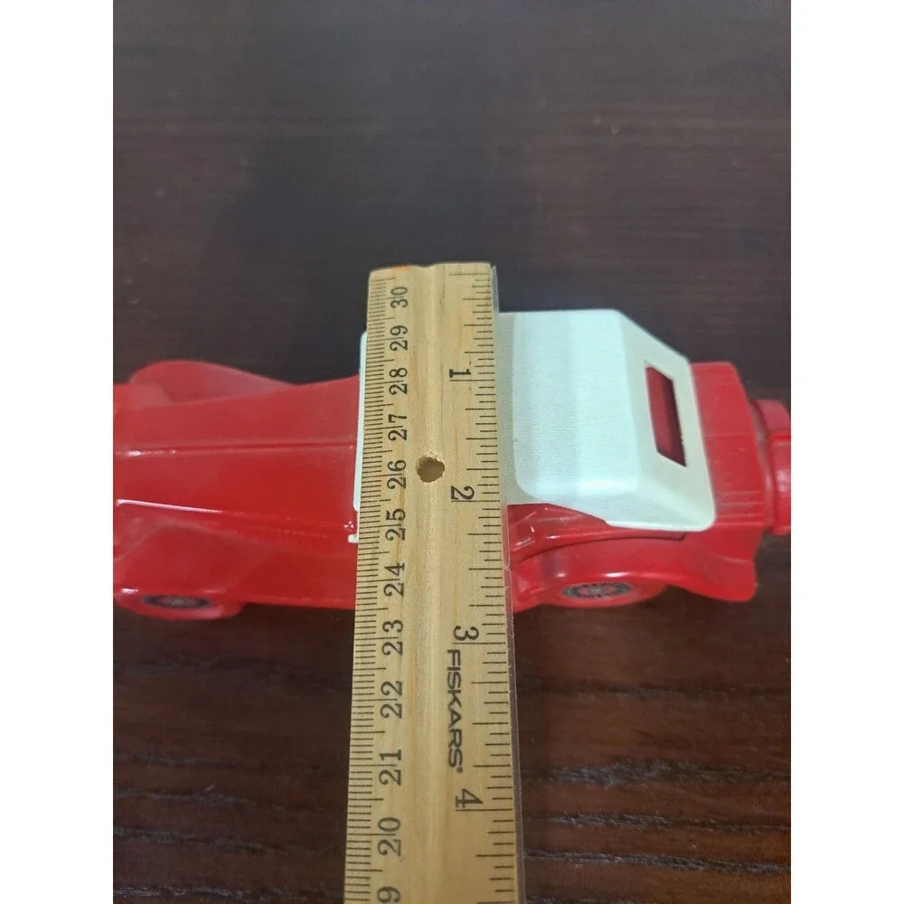 Vintage Red 1936 MG Car Glass Avon Bottle